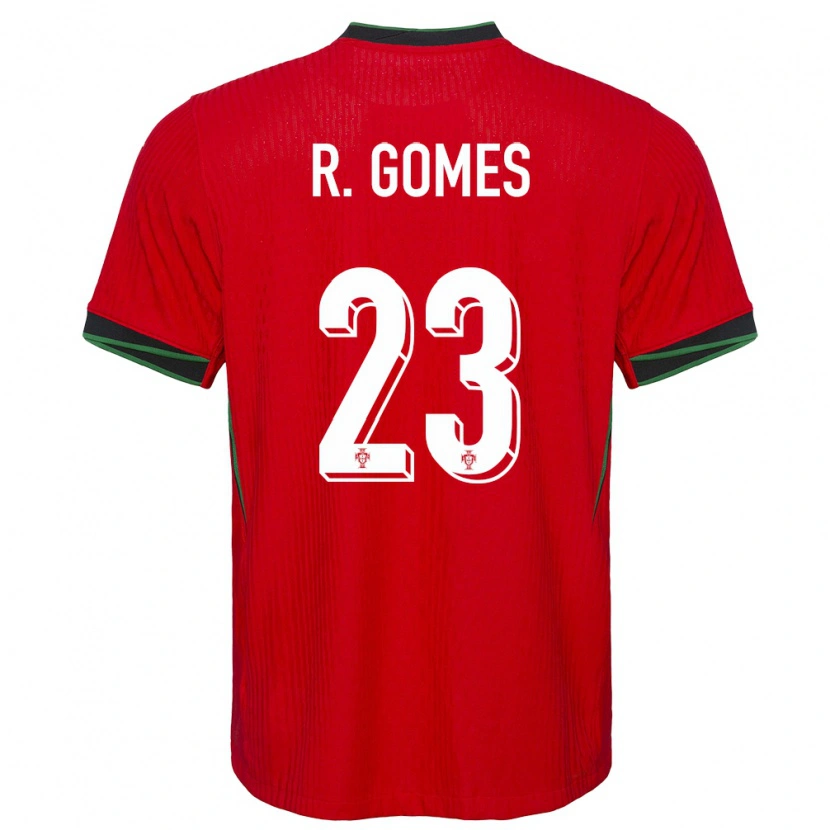Danxen Hombre Camiseta Portugal Rodrigo Gomes #23 Rojo 1ª Equipación 24-26 La Camisa México