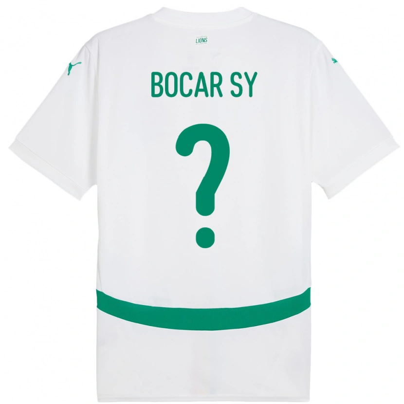 Danxen Hombre Camiseta Senegal Illa Bocar Sy #0 Blanco 1ª Equipación 24-26 La Camisa México