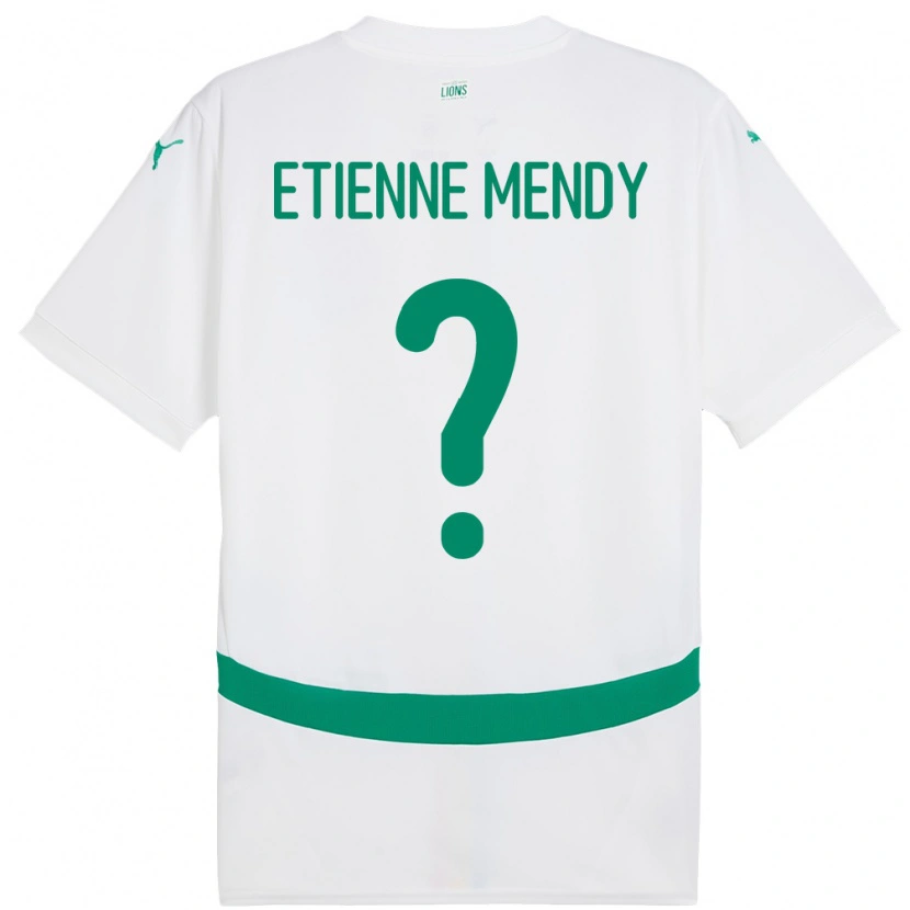 Danxen Hombre Camiseta Senegal Etienne Mendy #0 Blanco 1ª Equipación 24-26 La Camisa México