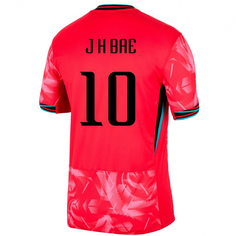 Danxen Hombre Camiseta Corea Del Sur Bae Joon Ho #10 Rojo 1ª Equipación 24-26 La Camisa México