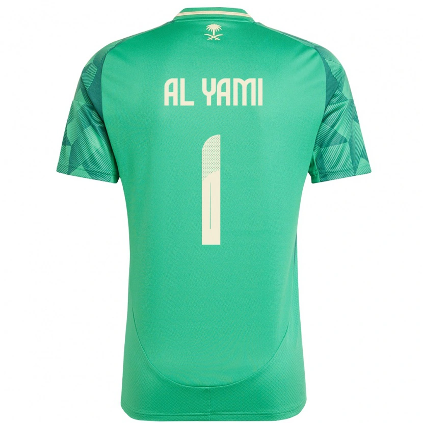 Danxen Hombre Camiseta Arabia Saudita Mohammed Al-Yami #1 Verde 1ª Equipación 24-26 La Camisa México