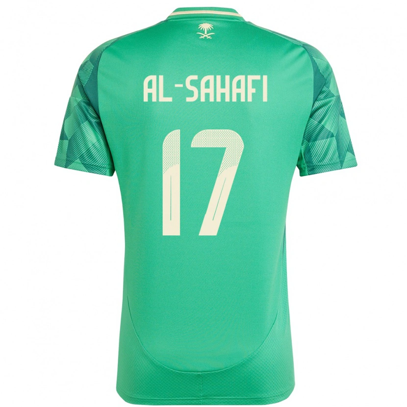 Danxen Hombre Camiseta Arabia Saudita Marwan Al-Sahafi #17 Verde 1ª Equipación 24-26 La Camisa México