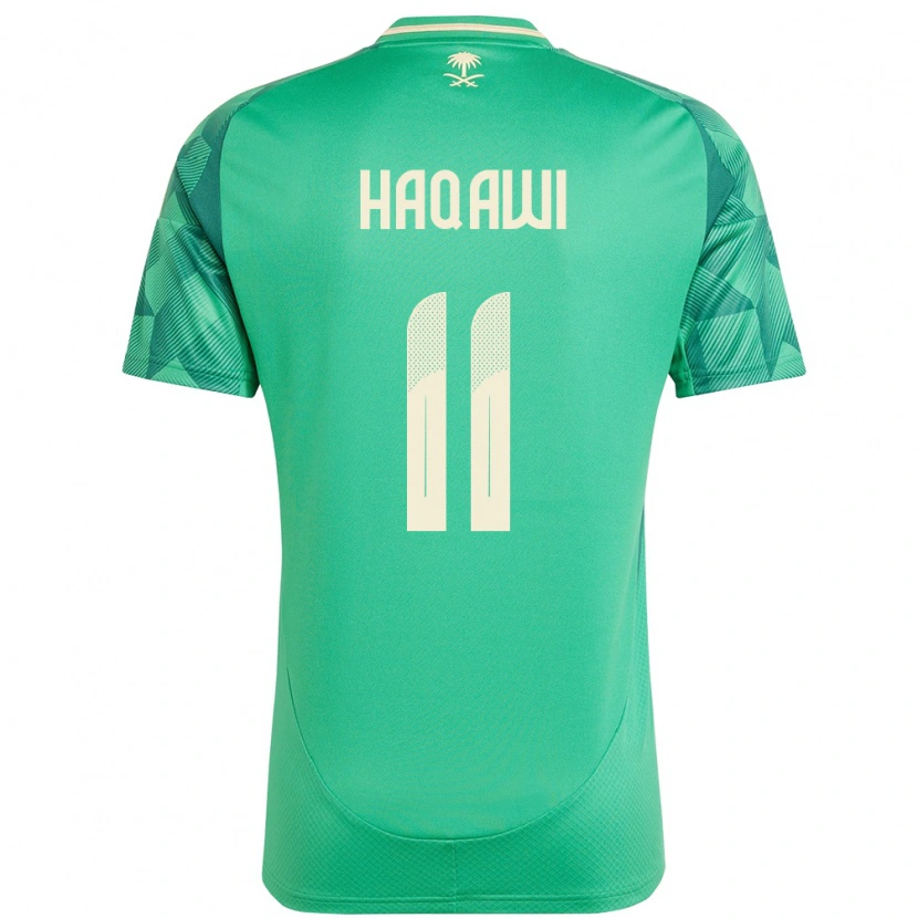 Danxen Hombre Camiseta Arabia Saudita Saad Haqawi #11 Verde 1ª Equipación 24-26 La Camisa México
