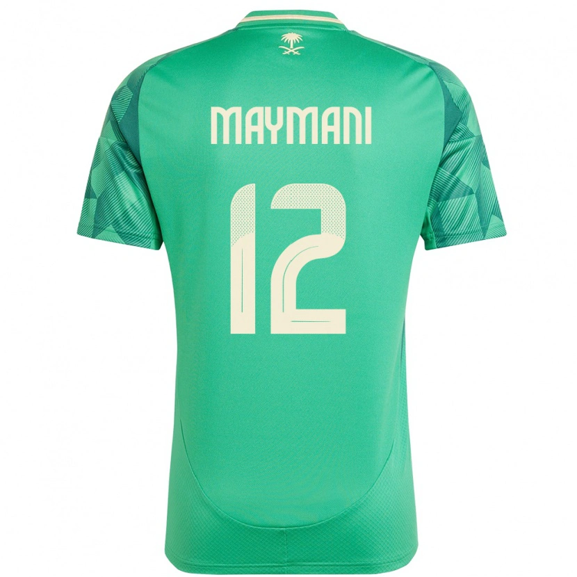 Danxen Hombre Camiseta Arabia Saudita Ammar Maymani #12 Verde 1ª Equipación 24-26 La Camisa México