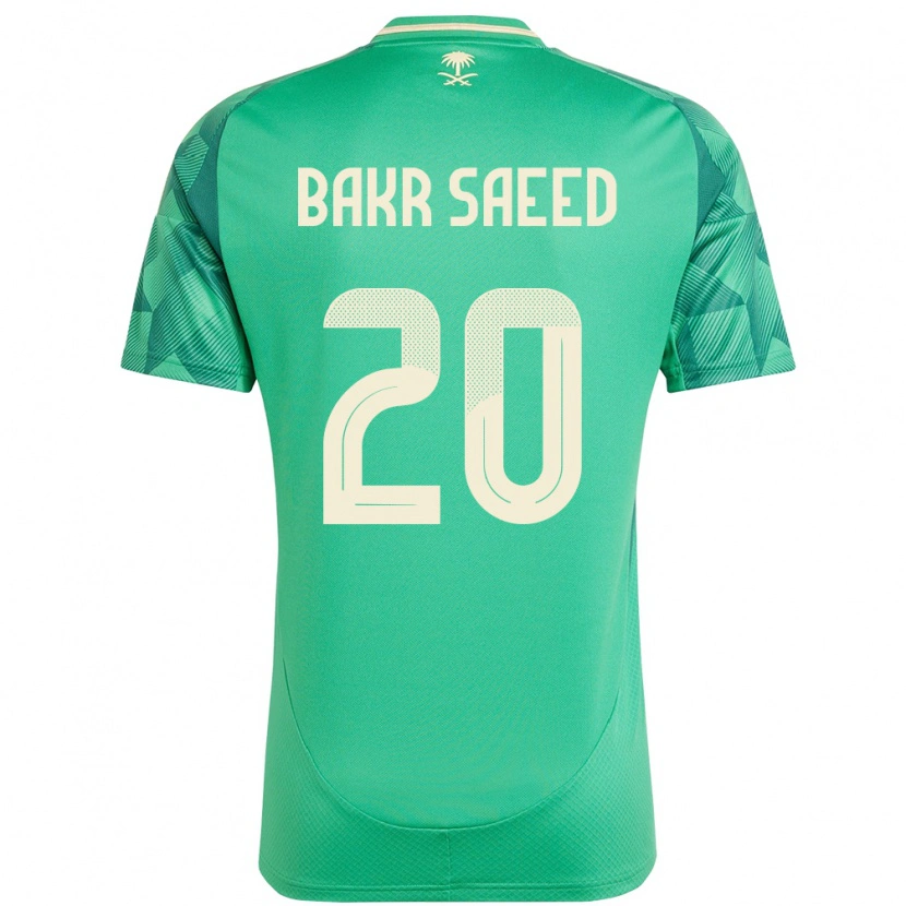 Danxen Hombre Camiseta Arabia Saudita Abu Bakr Saeed #20 Verde 1ª Equipación 24-26 La Camisa México