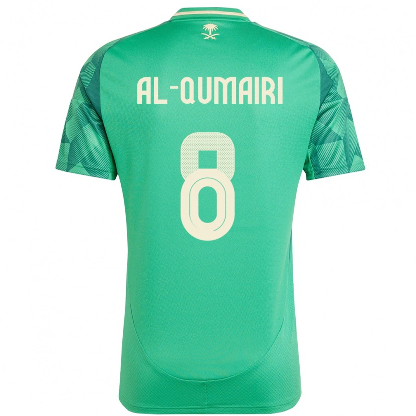 Danxen Hombre Camiseta Arabia Saudita Nawaf Al Qumairi #8 Verde 1ª Equipación 24-26 La Camisa México