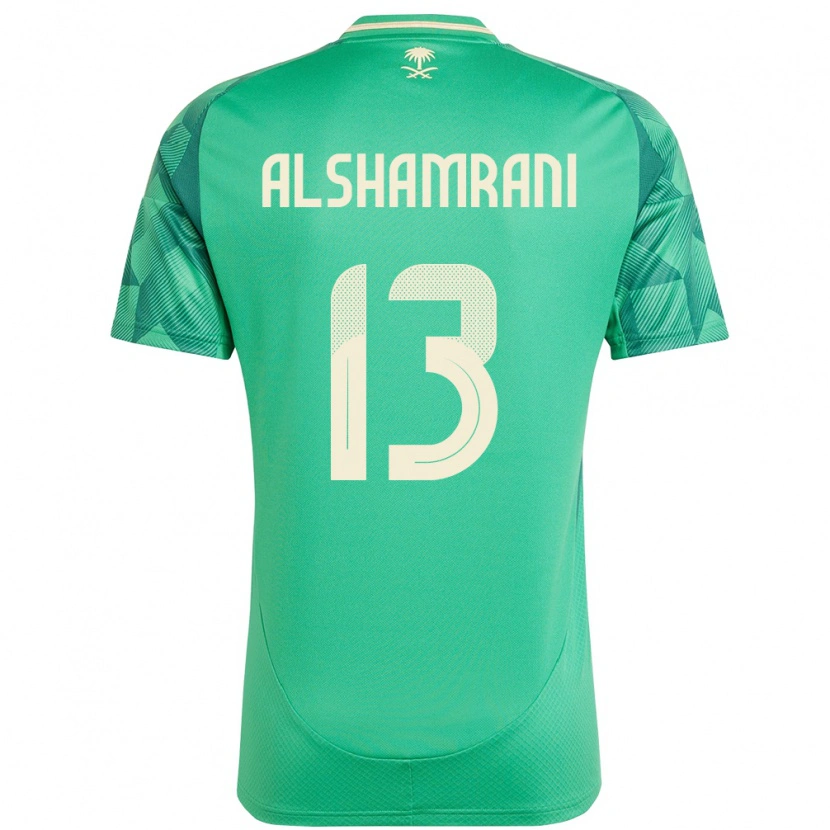 Danxen Hombre Camiseta Arabia Saudita Farha Alshamrani #13 Verde 1ª Equipación 24-26 La Camisa México