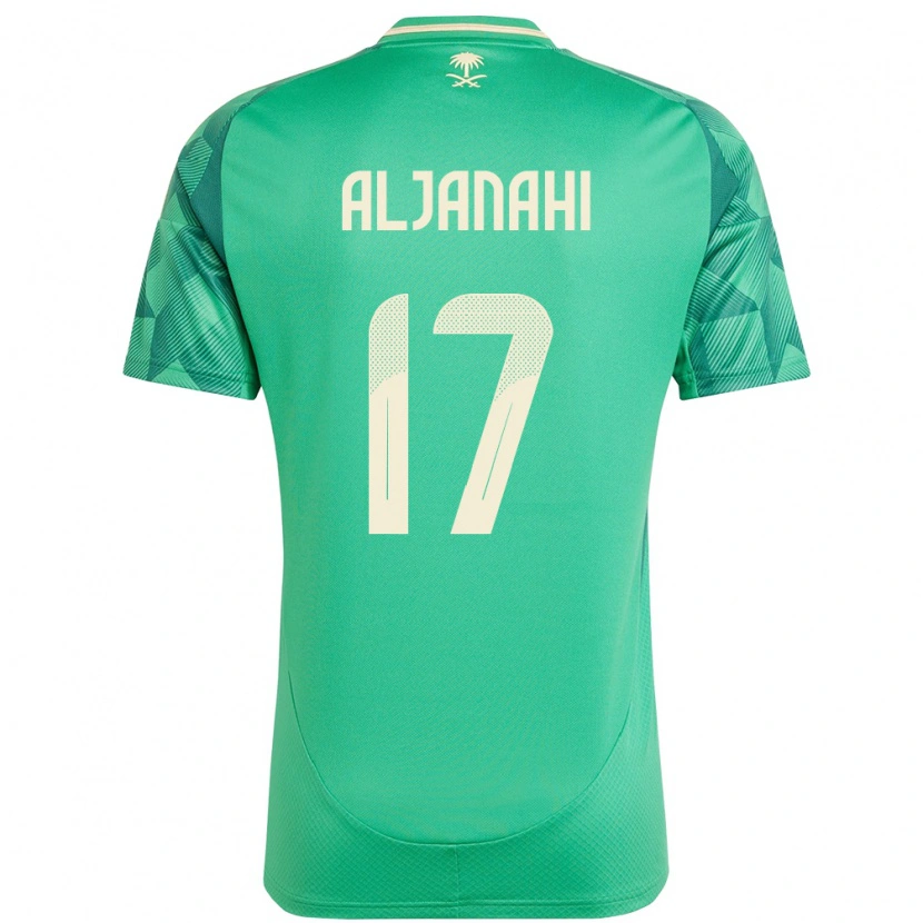 Danxen Hombre Camiseta Arabia Saudita Nawaf Aljanahi #17 Verde 1ª Equipación 24-26 La Camisa México