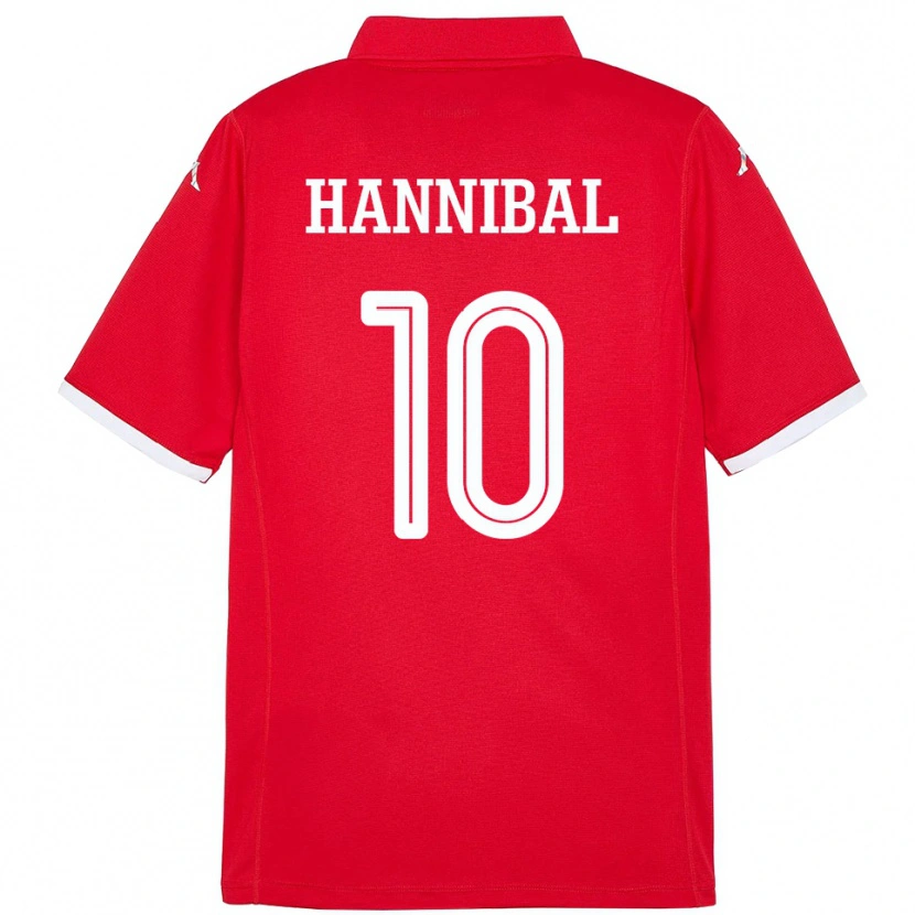 Danxen Hombre Camiseta Túnez Hannibal #10 Rojo 1ª Equipación 24-26 La Camisa México