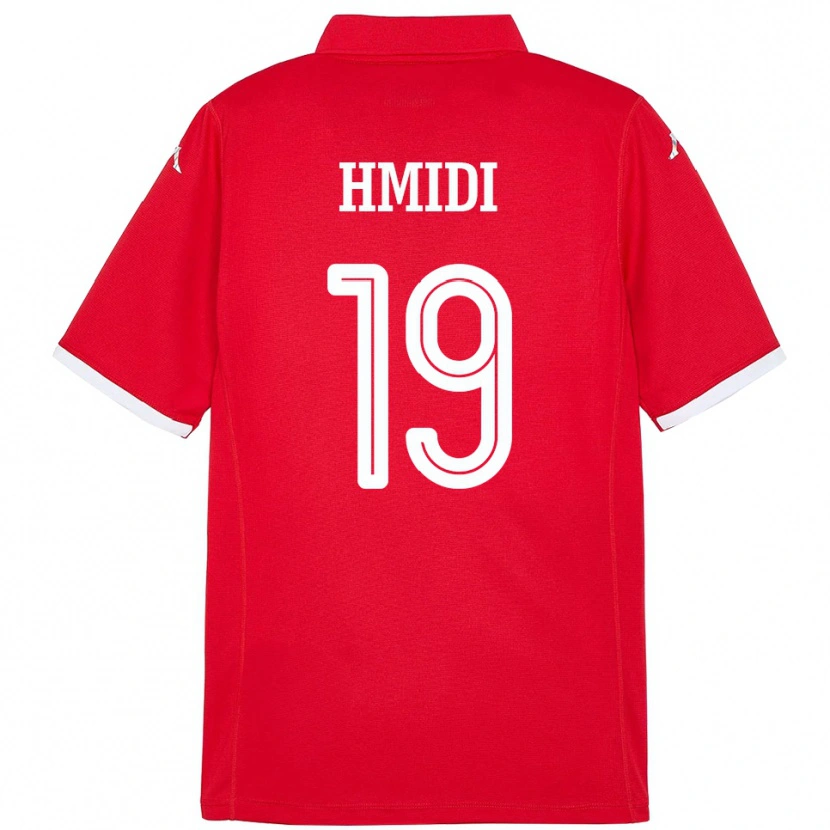 Danxen Hombre Camiseta Túnez Baraket Hmidi #19 Rojo 1ª Equipación 24-26 La Camisa México