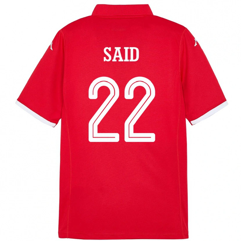 Danxen Hombre Camiseta Túnez Bechir Ben Said #22 Rojo 1ª Equipación 24-26 La Camisa México