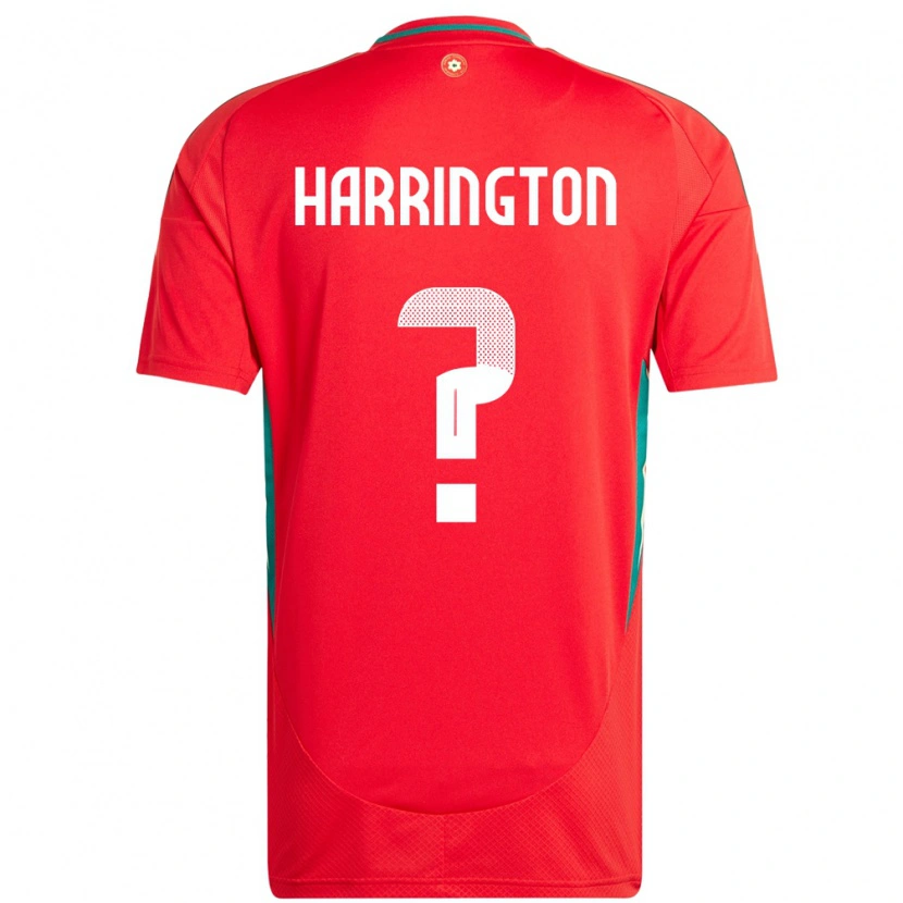 Danxen Hombre Camiseta Gales Theo Harrington #0 Rojo 1ª Equipación 24-26 La Camisa México