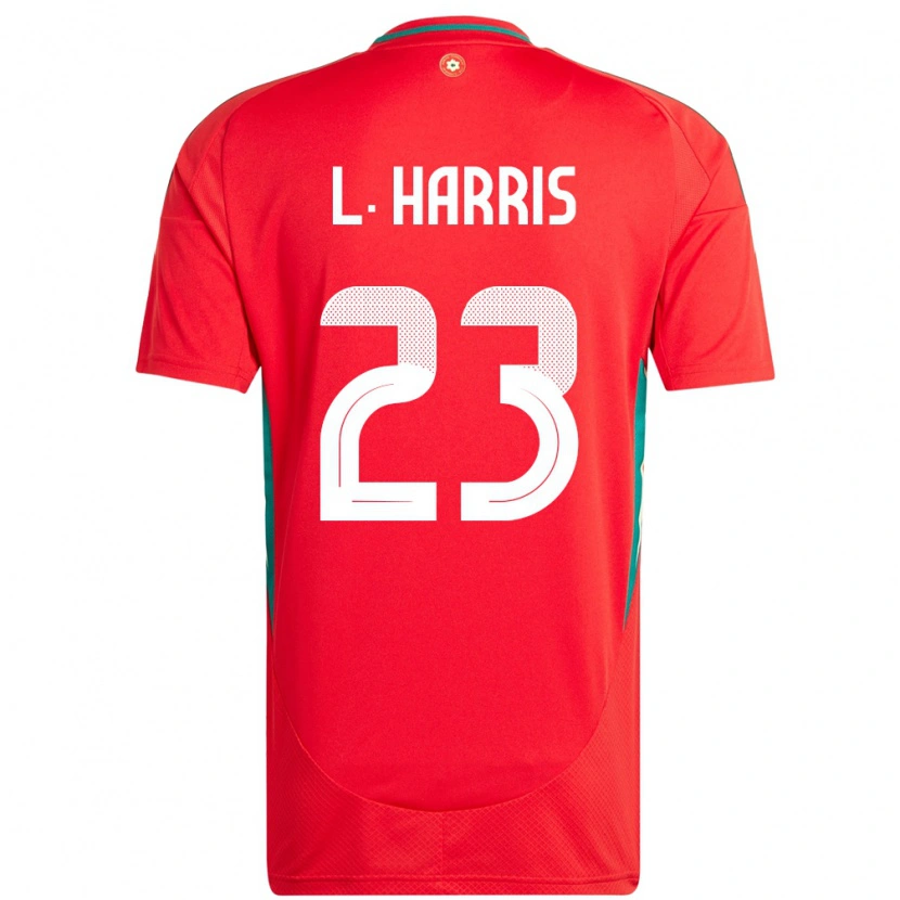 Danxen Hombre Camiseta Gales Luke Harris #23 Rojo 1ª Equipación 24-26 La Camisa México