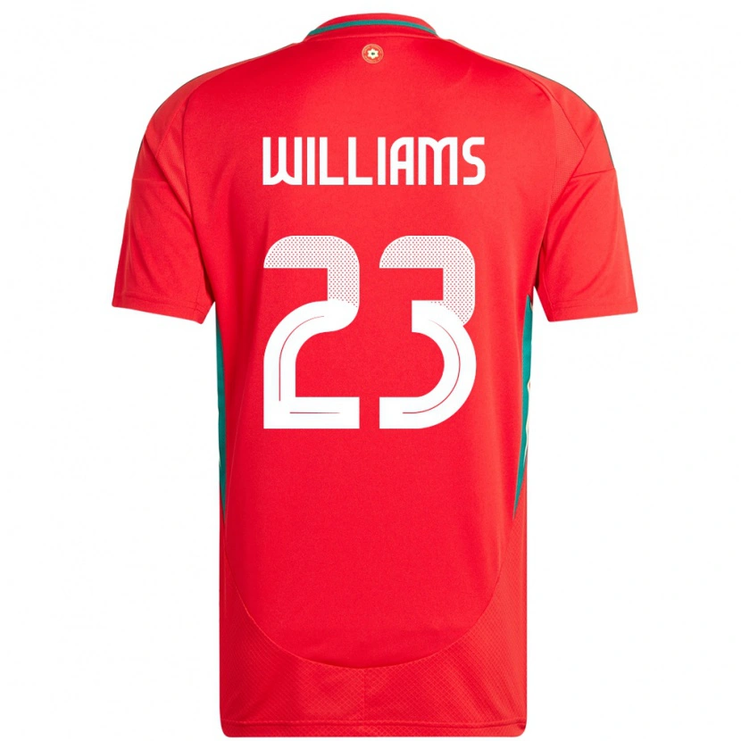 Danxen Hombre Camiseta Gales Chloe Williams #23 Rojo 1ª Equipación 24-26 La Camisa México