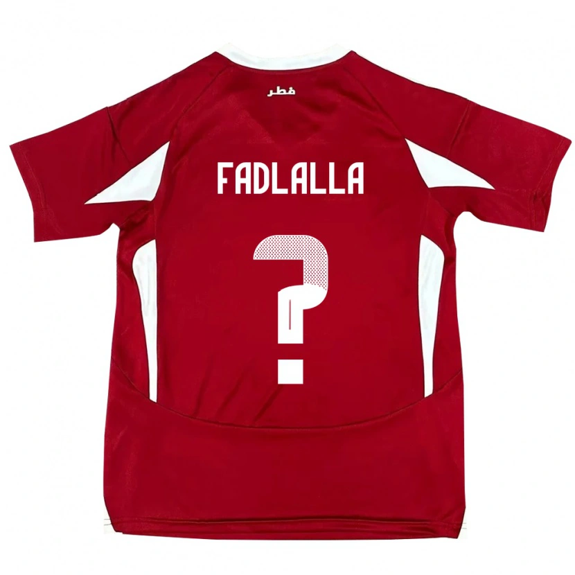 Danxen Hombre Camiseta Catar Saifeldeen Fadlalla #0 Rojo 1ª Equipación 24-26 La Camisa México