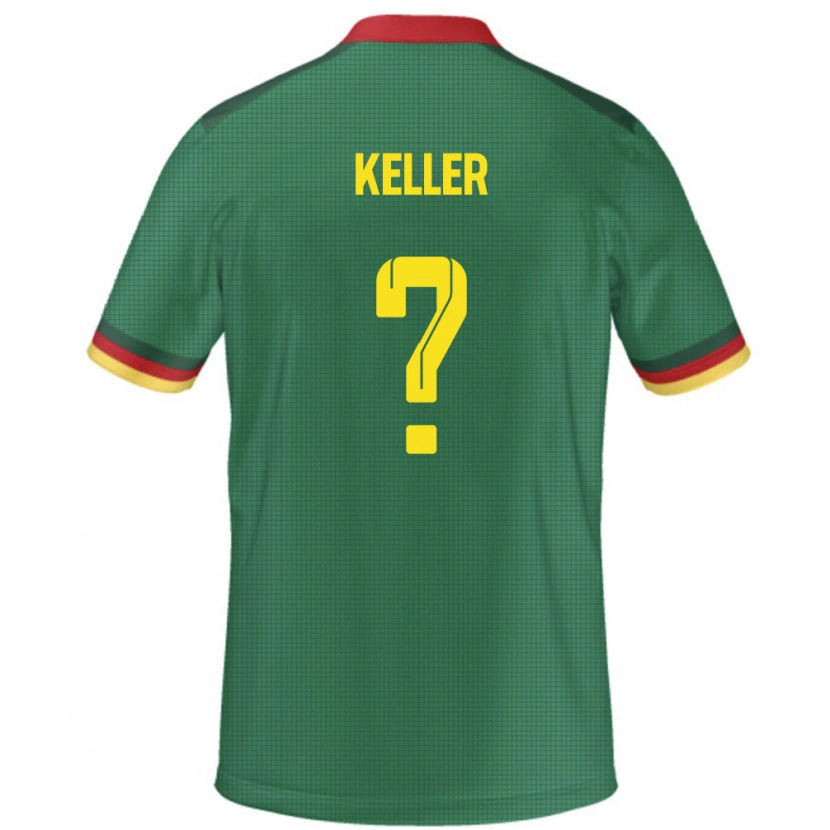 Danxen Hombre Camiseta Camerún Stephane Keller #0 Verde 1ª Equipación 24-26 La Camisa México