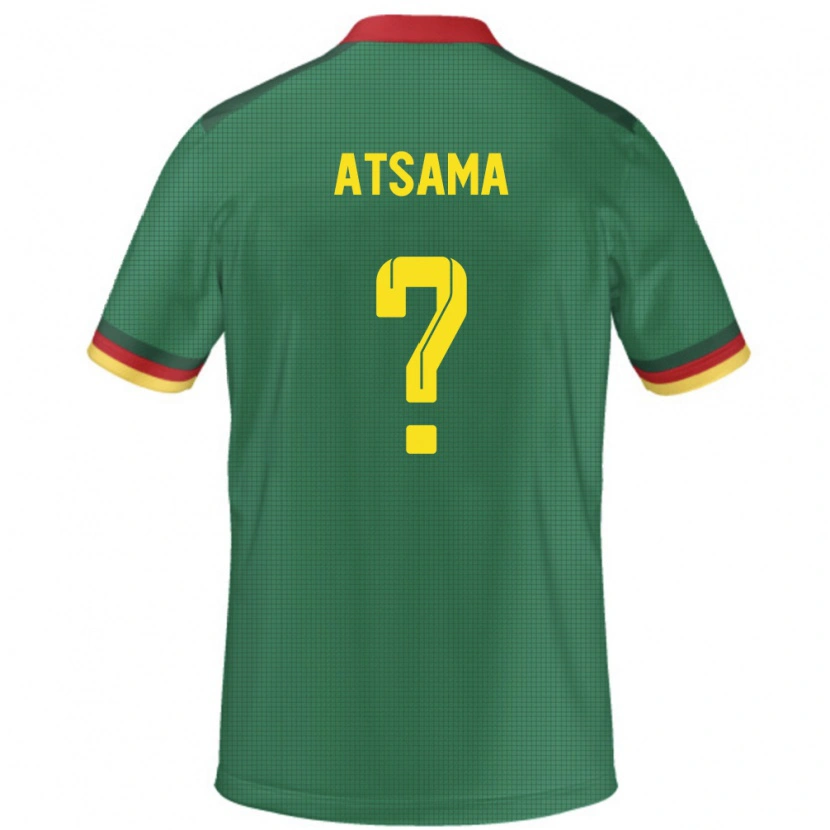 Danxen Hombre Camiseta Camerún Franck Atsama #0 Verde 1ª Equipación 24-26 La Camisa México