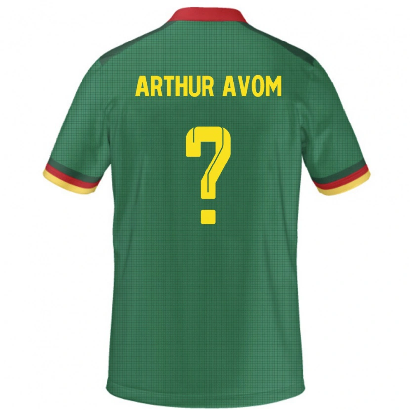 Danxen Hombre Camiseta Camerún Arthur Avom #0 Verde 1ª Equipación 24-26 La Camisa México
