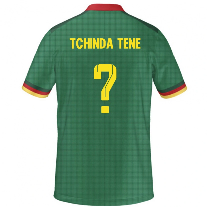 Danxen Hombre Camiseta Camerún Joseph Tchinda Tene #0 Verde 1ª Equipación 24-26 La Camisa México