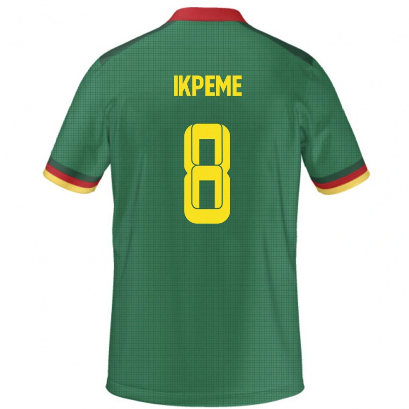 Danxen Hombre Camiseta Camerún Stephan Ikpeme #8 Verde 1ª Equipación 24-26 La Camisa México