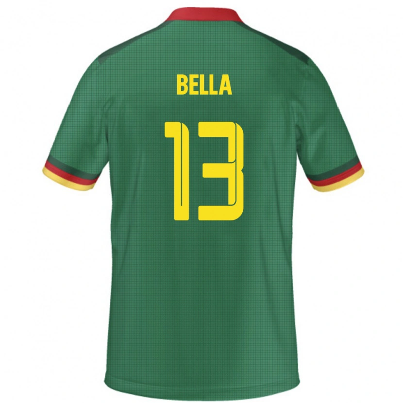Danxen Hombre Camiseta Camerún Rose Bella #13 Verde 1ª Equipación 24-26 La Camisa México
