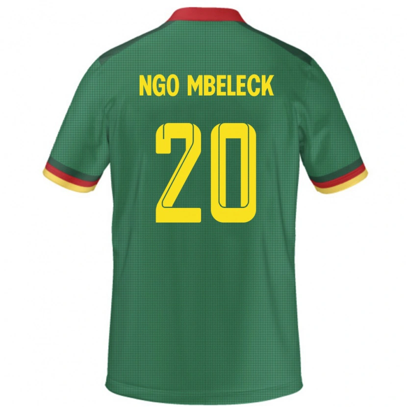 Danxen Hombre Camiseta Camerún Genevieve Ngo Mbeleck #20 Verde 1ª Equipación 24-26 La Camisa México