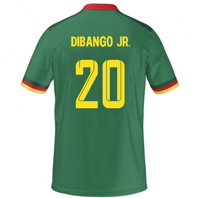 Danxen Hombre Camiseta Camerún Yvan Dibango #20 Verde 1ª Equipación 24-26 La Camisa México
