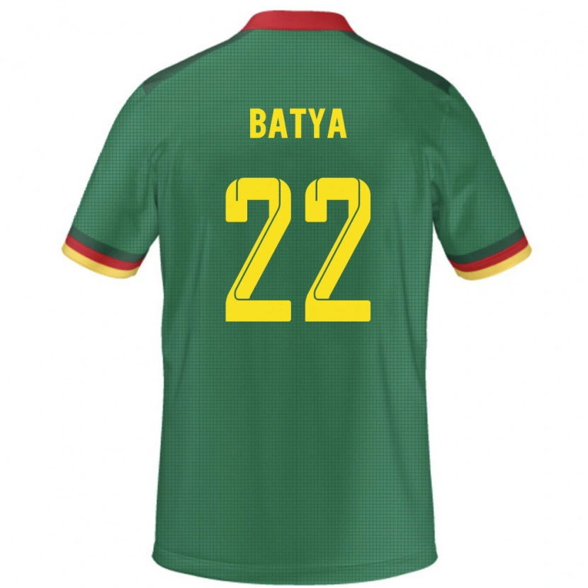Danxen Hombre Camiseta Camerún Michaela Batya #22 Verde 1ª Equipación 24-26 La Camisa México