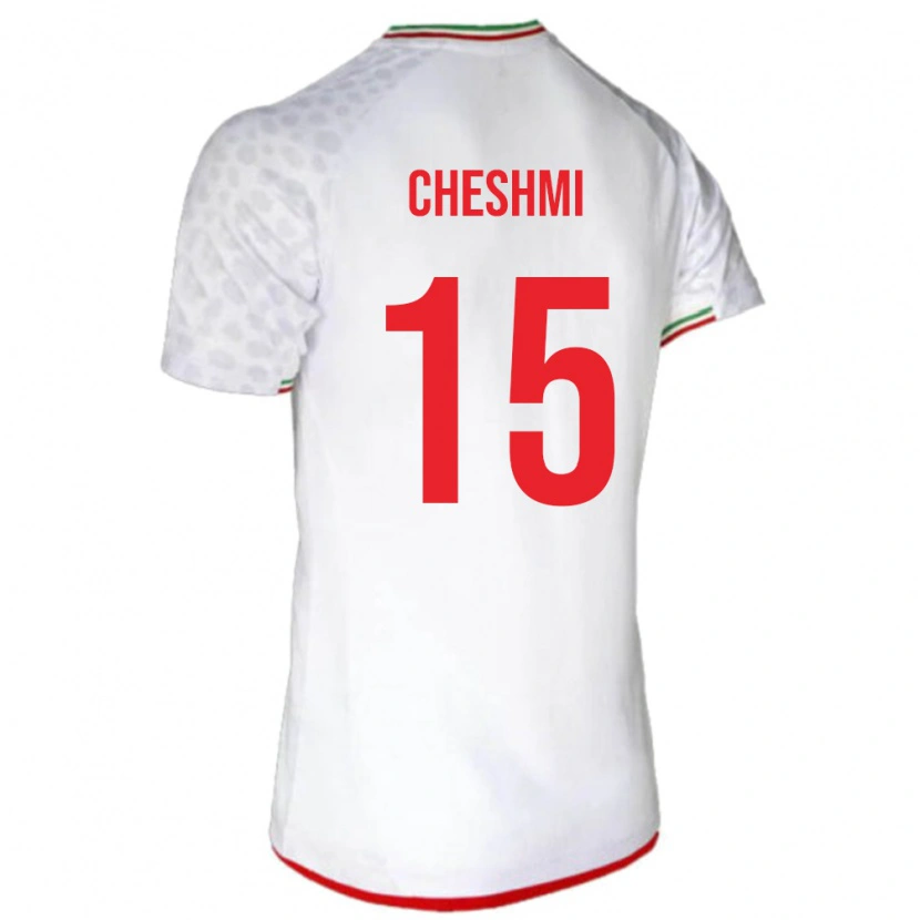 Danxen Hombre Camiseta Irán Roozbeh Cheshmi #15 Blanco 1ª Equipación 24-26 La Camisa México
