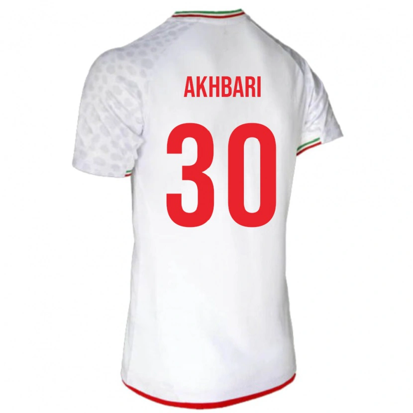 Danxen Hombre Camiseta Irán Mohammadreza Akhbari #30 Blanco 1ª Equipación 24-26 La Camisa México