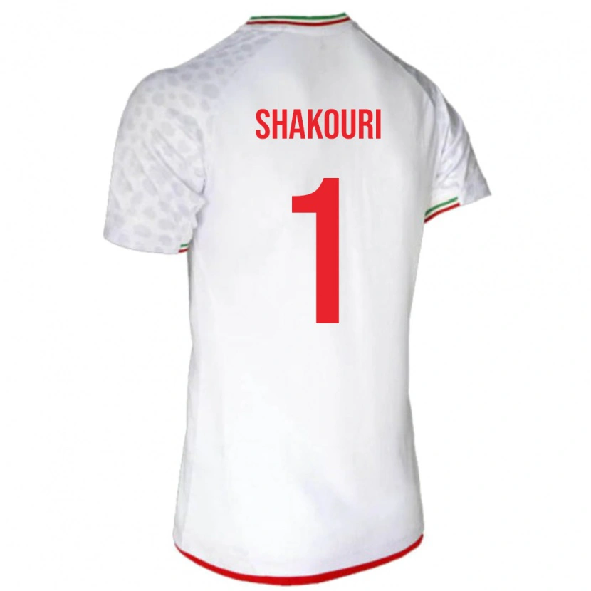 Danxen Hombre Camiseta Irán Arsha Shakouri #1 Blanco 1ª Equipación 24-26 La Camisa México