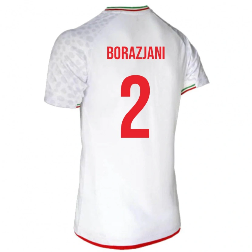 Danxen Hombre Camiseta Irán Fatemeh Amineh Borazjani #2 Blanco 1ª Equipación 24-26 La Camisa México
