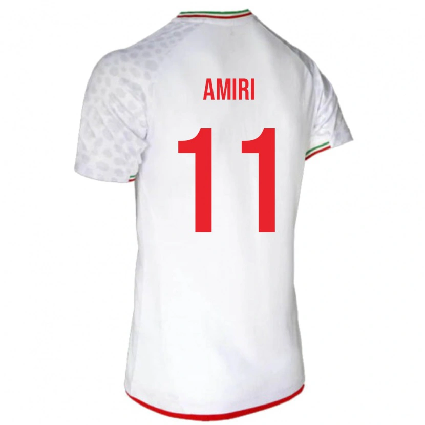 Danxen Hombre Camiseta Irán Vahid Amiri #11 Blanco 1ª Equipación 24-26 La Camisa México