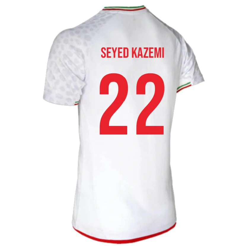 Danxen Hombre Camiseta Irán Arefeh Seyed Kazemi #22 Blanco 1ª Equipación 24-26 La Camisa México