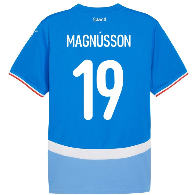 Danxen Hombre Camiseta Islandia Júlíus Magnússon #19 Azul 1ª Equipación 24-26 La Camisa México