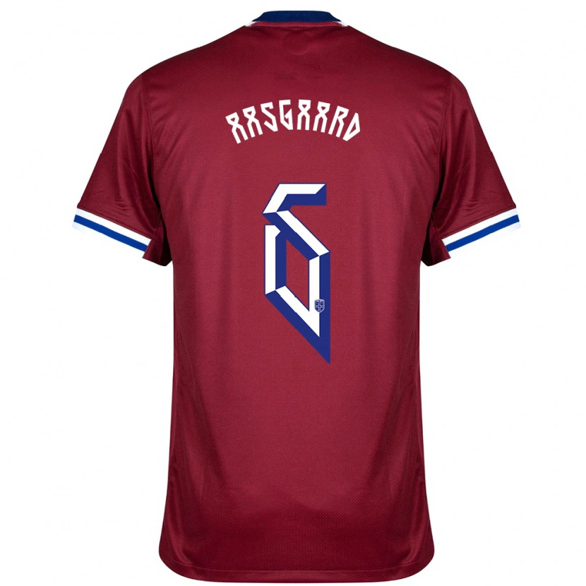 Danxen Hombre Camiseta Noruega Thelo Aasgaard #6 Rojo Azul Blanco 1ª Equipación 24-26 La Camisa México