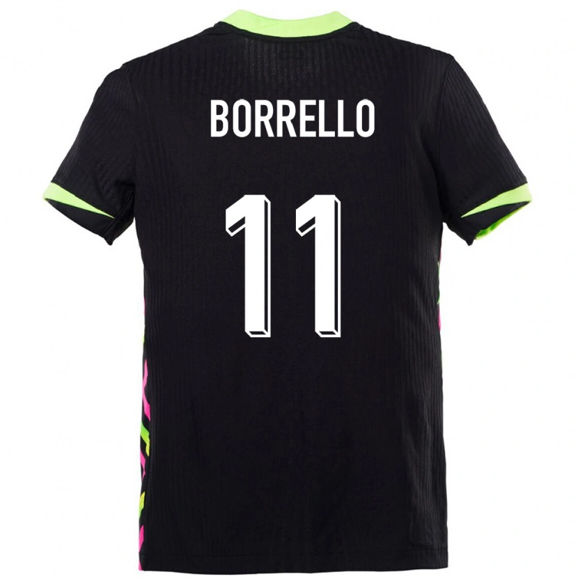 Danxen Hombre Camiseta Australia Brandon Borrello #11 Azul Oscuro 2ª Equipación 24-26 La Camisa México
