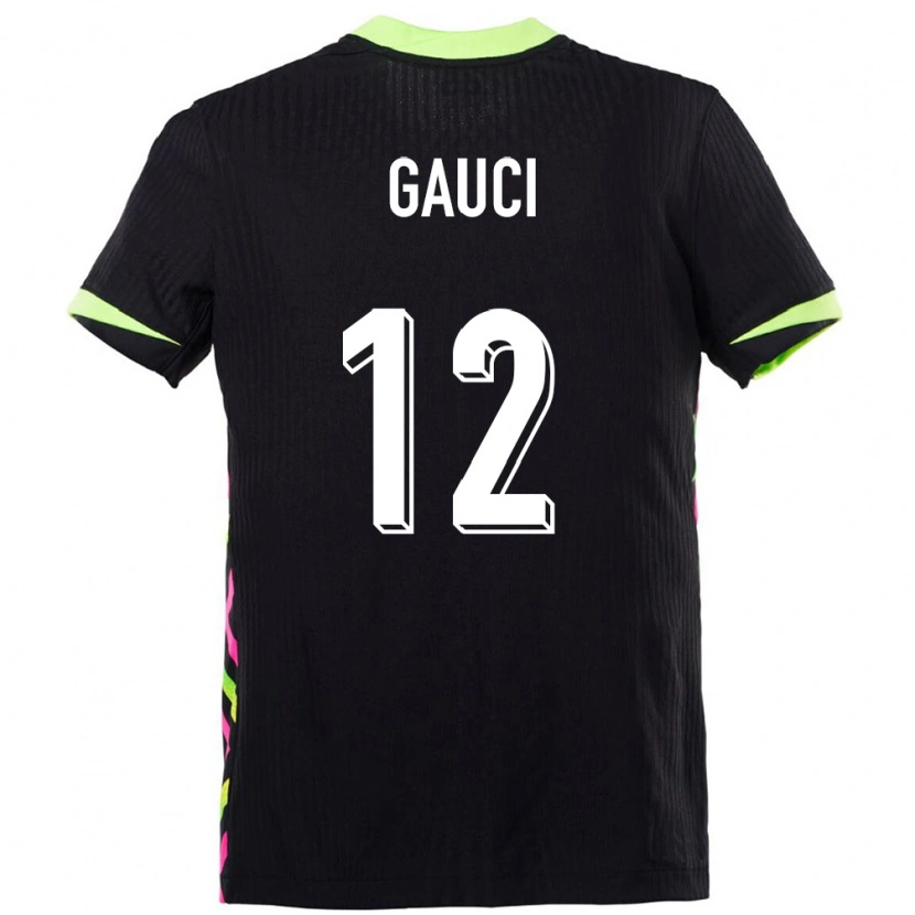 Danxen Hombre Camiseta Australia Joe Gauci #12 Azul Oscuro 2ª Equipación 24-26 La Camisa México