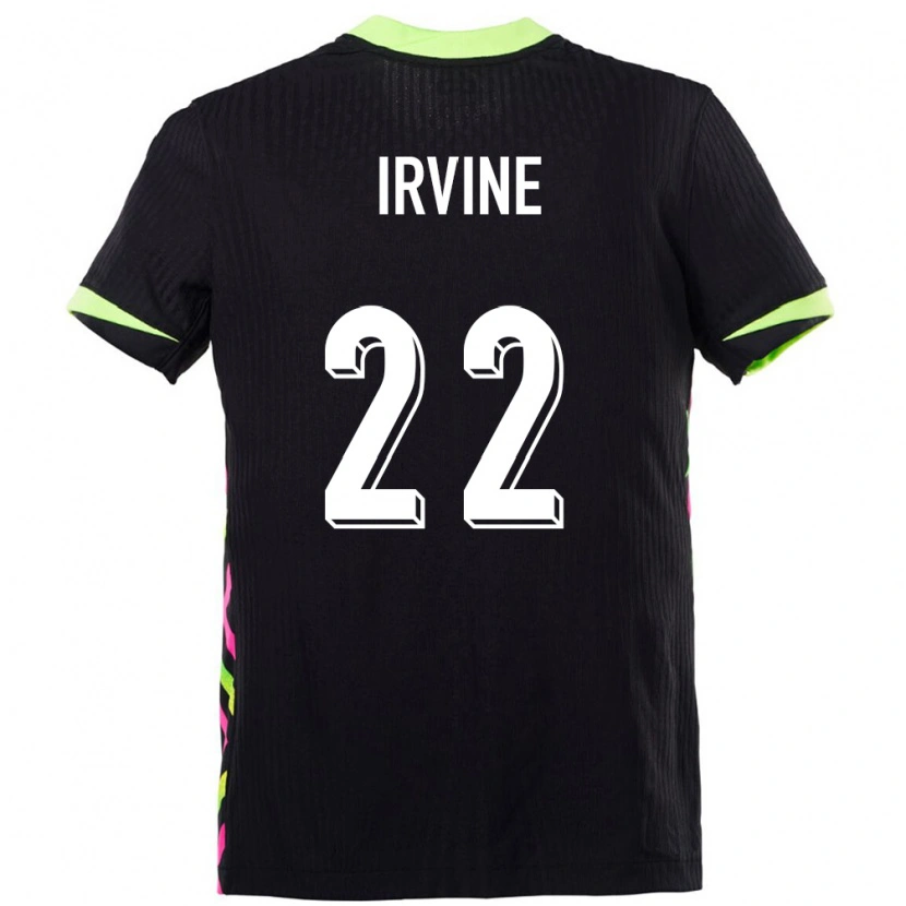 Danxen Hombre Camiseta Australia Jackson Irvine #22 Azul Oscuro 2ª Equipación 24-26 La Camisa México