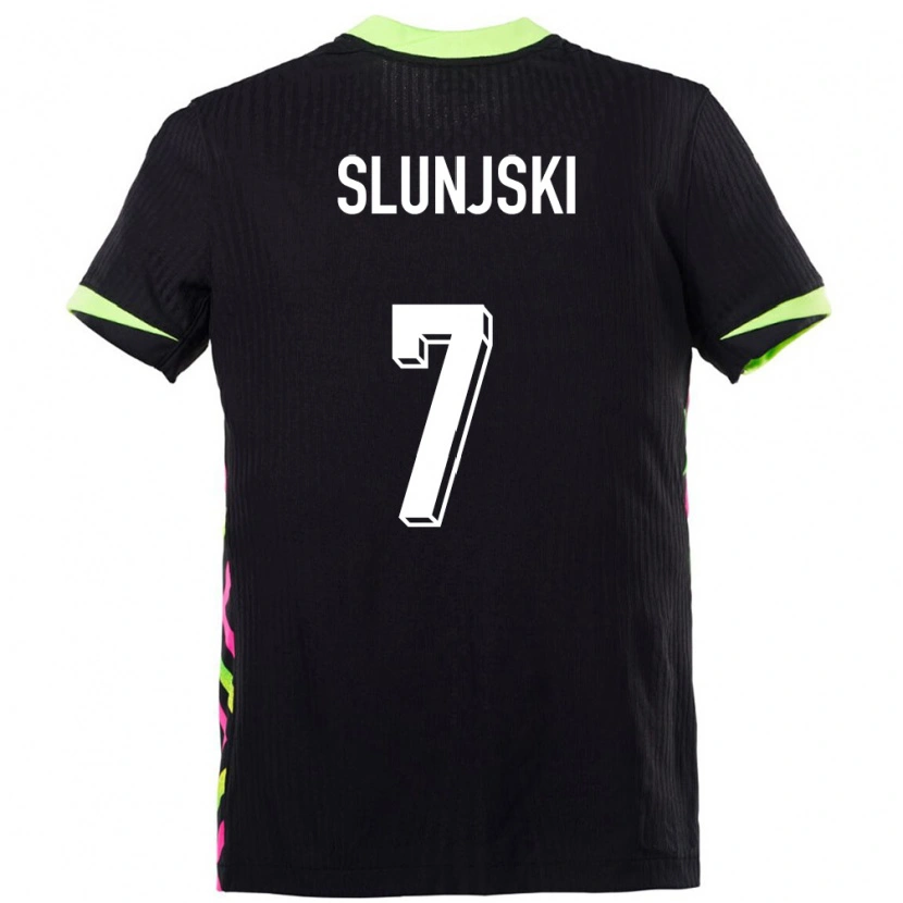 Danxen Hombre Camiseta Australia Noah Slunjski #7 Azul Oscuro 2ª Equipación 24-26 La Camisa México