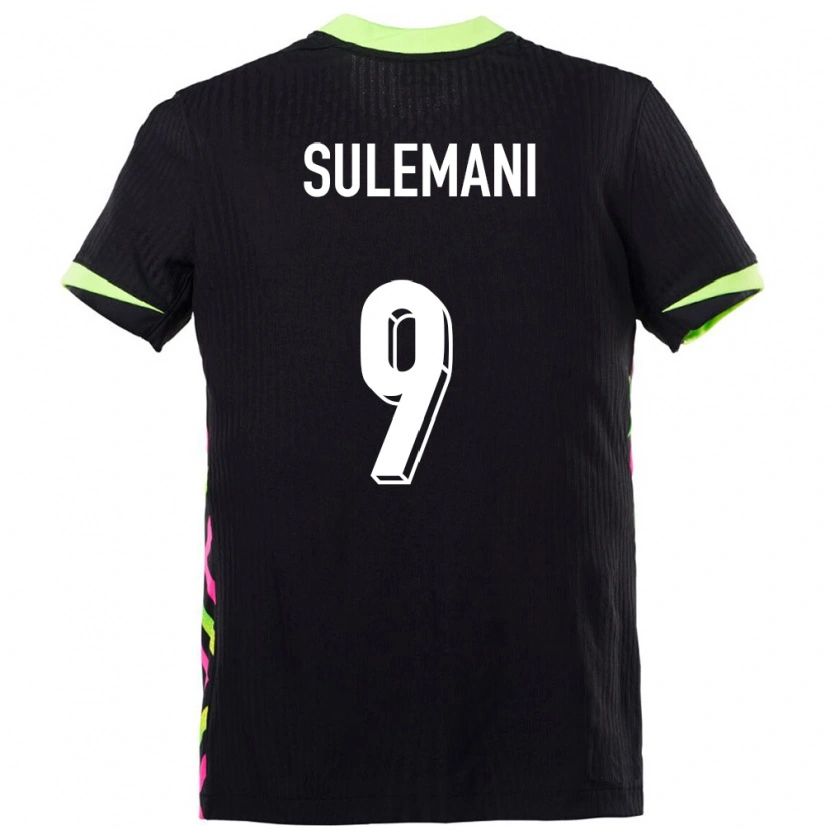 Danxen Hombre Camiseta Australia Arion Sulemani #9 Azul Oscuro 2ª Equipación 24-26 La Camisa México