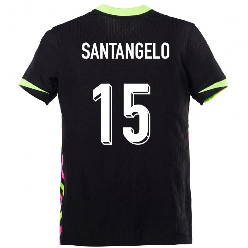 Danxen Hombre Camiseta Australia Marco Santangelo #15 Azul Oscuro 2ª Equipación 24-26 La Camisa México