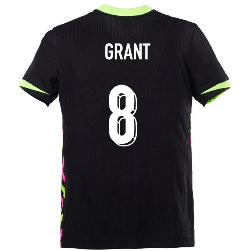 Danxen Hombre Camiseta Australia Charlotte Grant #8 Azul Oscuro 2ª Equipación 24-26 La Camisa México