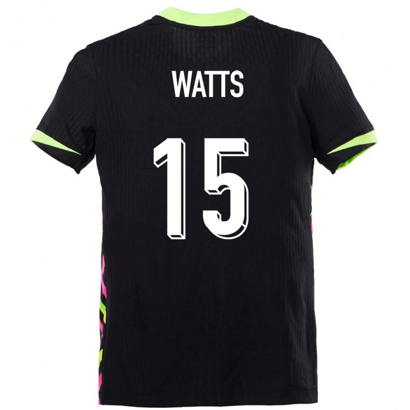 Danxen Hombre Camiseta Australia Caleb Watts #15 Azul Oscuro 2ª Equipación 24-26 La Camisa México