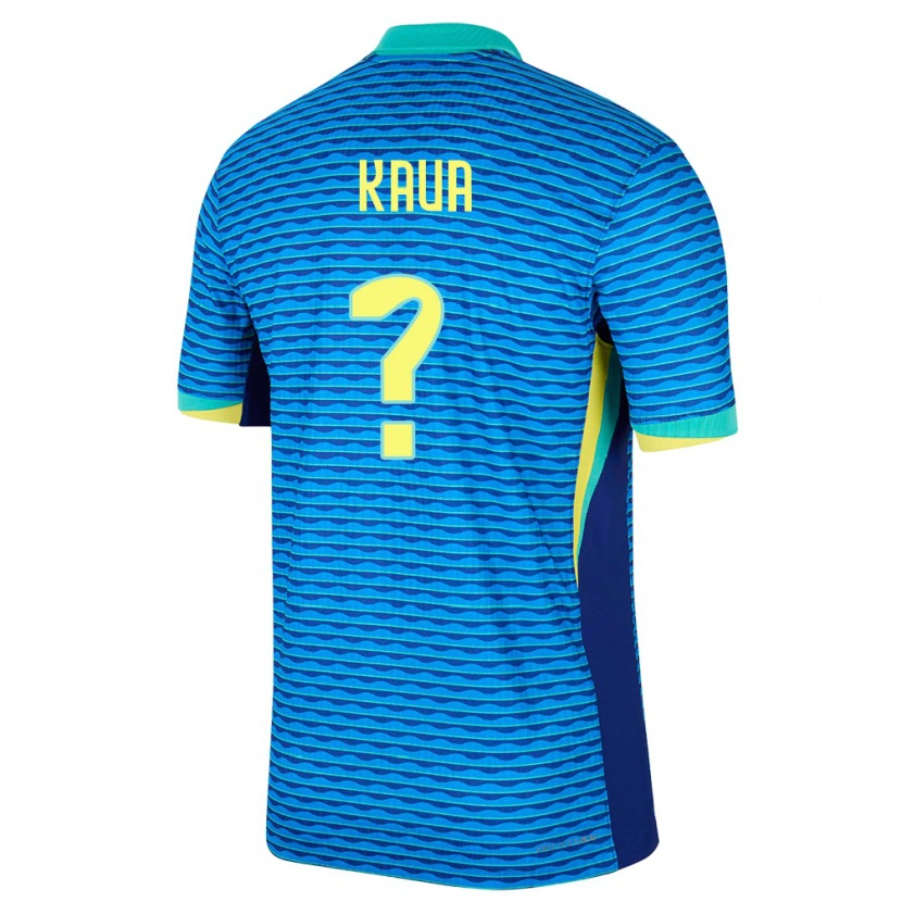 Danxen Hombre Camiseta Brasil Pedro Kauã #0 Azul 2ª Equipación 24-26 La Camisa México