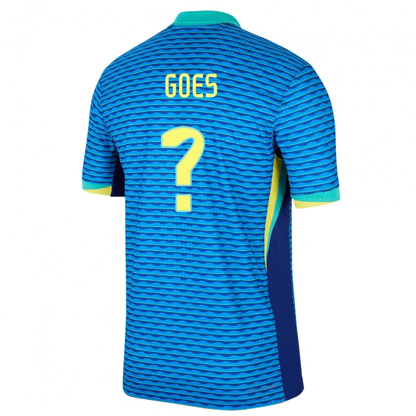 Danxen Hombre Camiseta Brasil Davi Goes #0 Azul 2ª Equipación 24-26 La Camisa México