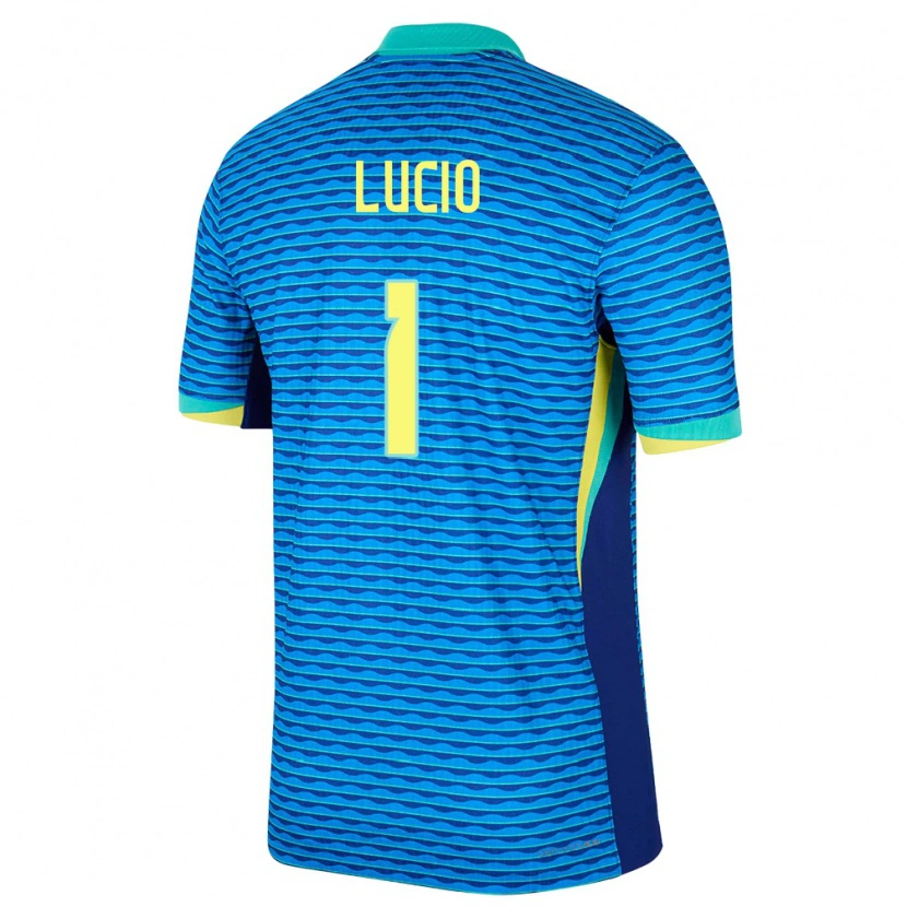 Danxen Hombre Camiseta Brasil João Lucio #1 Azul 2ª Equipación 24-26 La Camisa México
