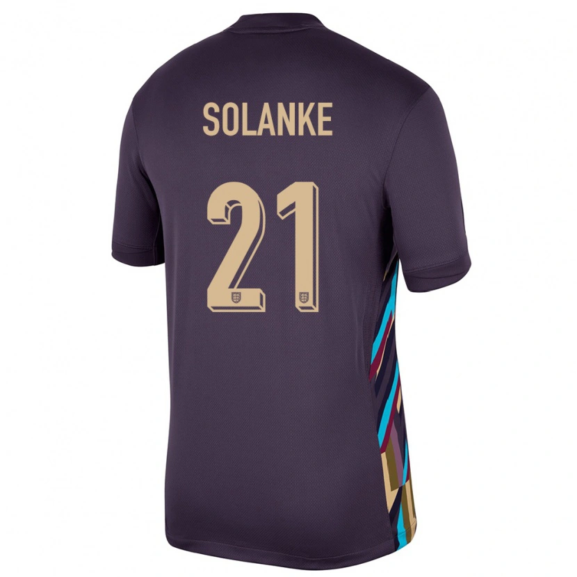 Danxen Hombre Camiseta Inglaterra Dominic Solanke #21 Pasa Oscura 2ª Equipación 24-26 La Camisa México