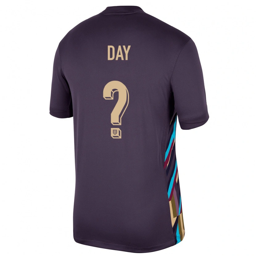 Danxen Hombre Camiseta Inglaterra Frankie Day #0 Pasa Oscura 2ª Equipación 24-26 La Camisa México