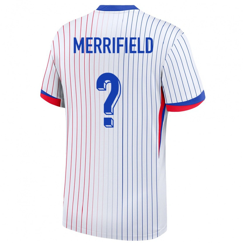 Danxen Hombre Camiseta Francia Loan Merrifield #0 Blanco 2ª Equipación 24-26 La Camisa México